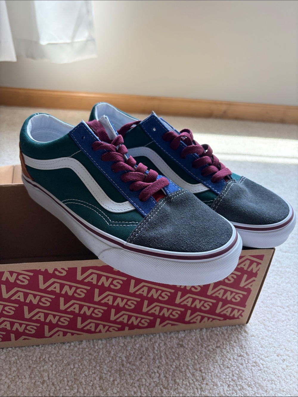 Vans Old Skool Color Mix Multi Low Top Sneakers men’s 5.5, women’s 7